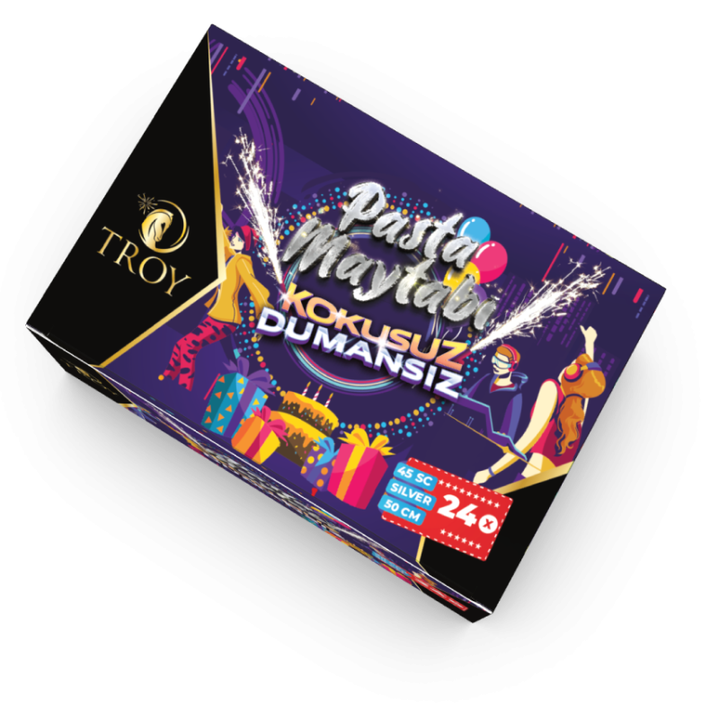 Troy Kokusuz Dumansız Pasta Maytabı